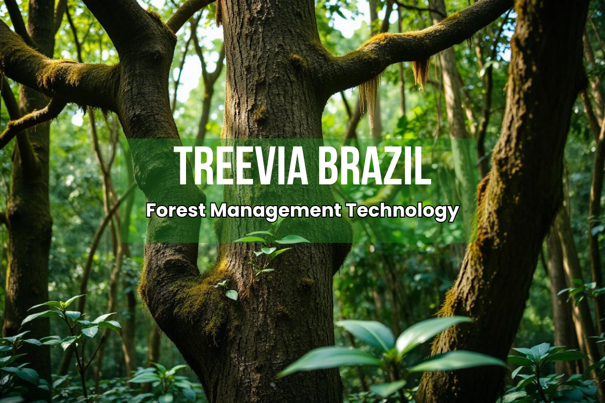 A brazillian nature image with treevia company logo with planettools