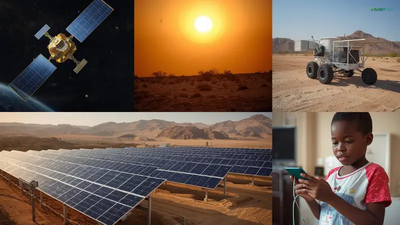 Solar energy in action: from space stations to rural communities and utility-scale farms. - what is solar energy?