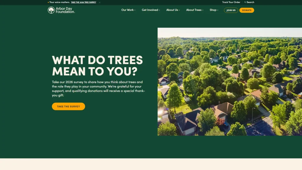 Image of arbor day foundation, a non profit organiztion.